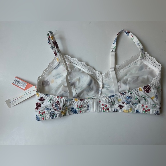 Colsie NWT Women's Woven Bralette Fruit Print Size Large - Picture 3 of 6